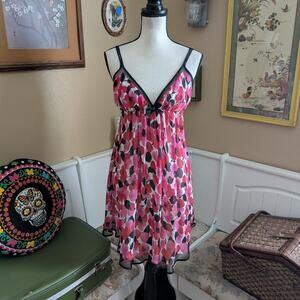 Oscar De la Renta Pink Label Floral Slip Lingerie